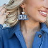 My new favorite Game Day go-to!  Our GameDay Dallas Glitter Glam Earrings are the perfect pop of color + sparkle for game time! Super lightweight and comfortable, you will forget you have them on.  Available in a handful of fun colors, it's easy to mix and match all your favorite teams!