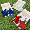 My new favorite go-to!  Our GameDay Glitter Glam Earrings are the perfect pop of color + glam for game time! Super lightweight and comfortable, you will forget you have them on.  Available in over a dozen fun colors, it's easy to mix and match all your favorite teams!