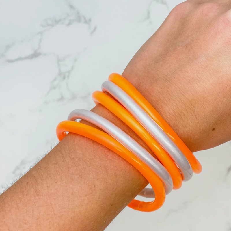 GAME DAY JELLY BANGLE BRACELETS