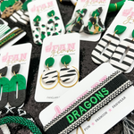 Our GameDay Tam Clay Co Green Collection is the perfect way to add your favorite teams colors along with a fun pop of print to your gameday attire.