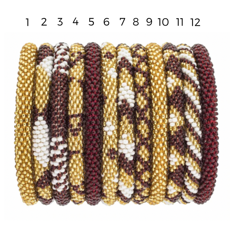 Bracelet patterns/designs/colors will be shipped randomly per each order.  If you desire a specific bracelet color or pattern, please list the corresponding #'s in the note section prior to checkout and we will do our best to include your requested #'s if available