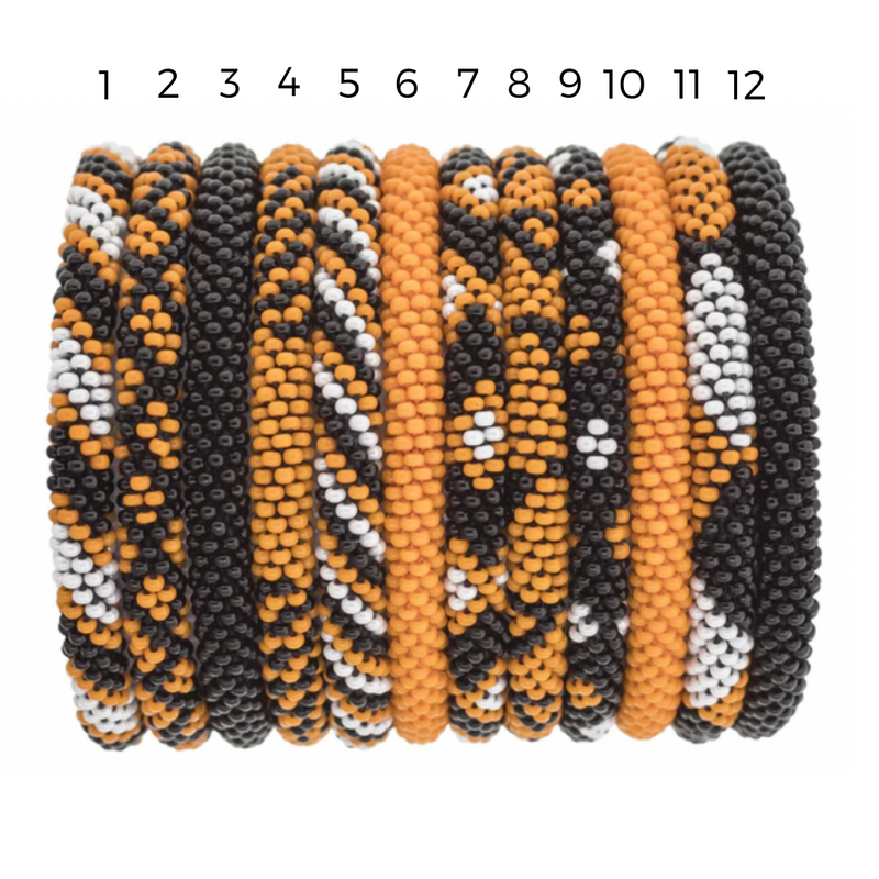Bracelet patterns/designs/colors will be shipped randomly per each order.  If you desire a specific bracelet color or pattern, please list the corresponding #'s in the note section prior to checkout and we will do our best to include your requested #'s if available