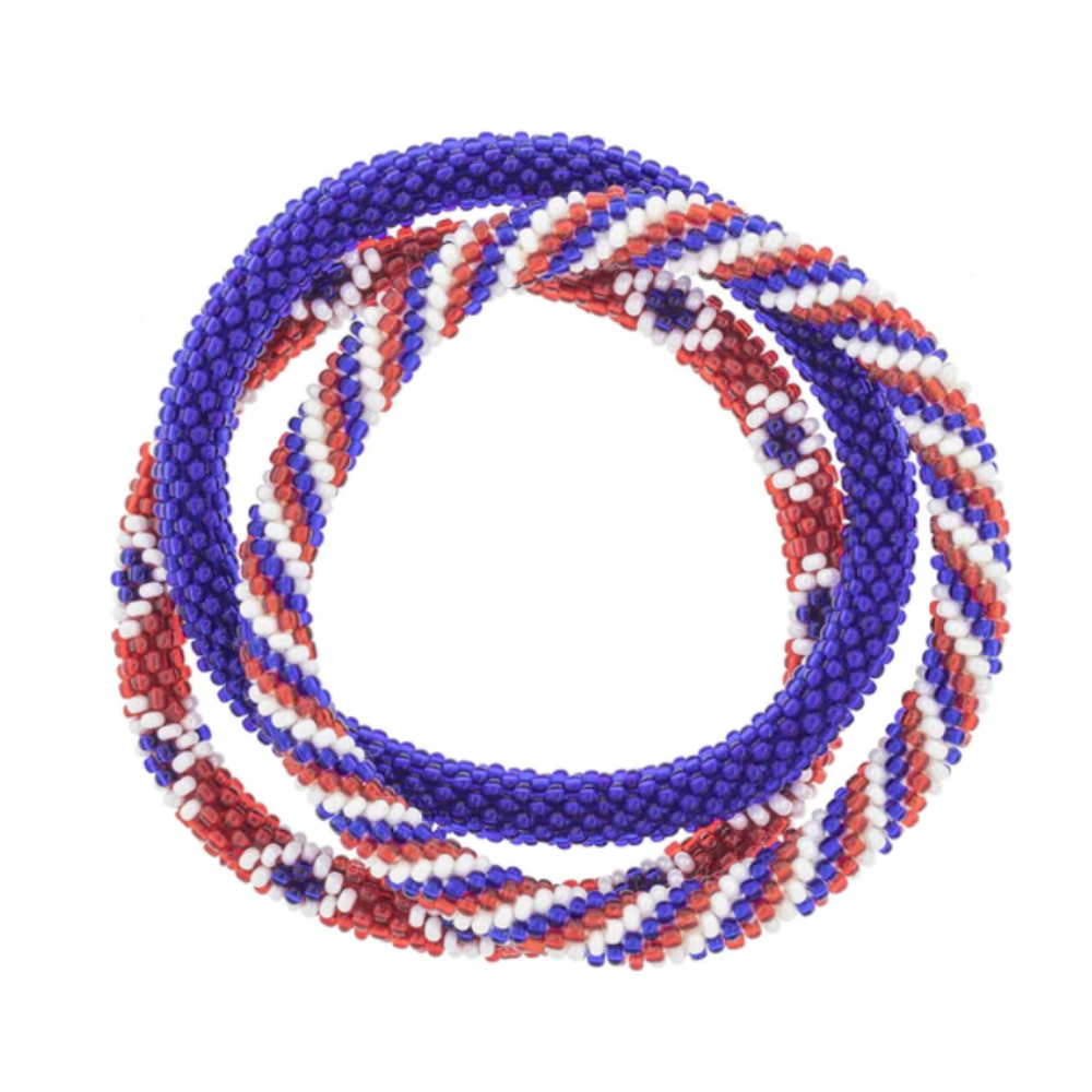 Red white and blue 2025 friendship bracelet