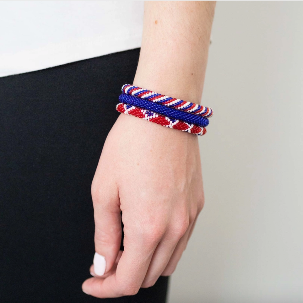 Red and white friendship 2025 bracelet