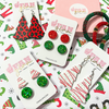 Our Glitter Glam Red and Green Circle Studs + Tree Collection is the perfect pop of color for the holidays!    Purchase holiday mini studs individually for $14 or purchase as a 2 pc set for $20 and save!
