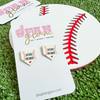 Home Sweet Home...  Show your love for the game when accessorizing your Game Day look with our new Home Plate stud earrings!   The perfect accessory to coordinate with your ball park ensemble.  