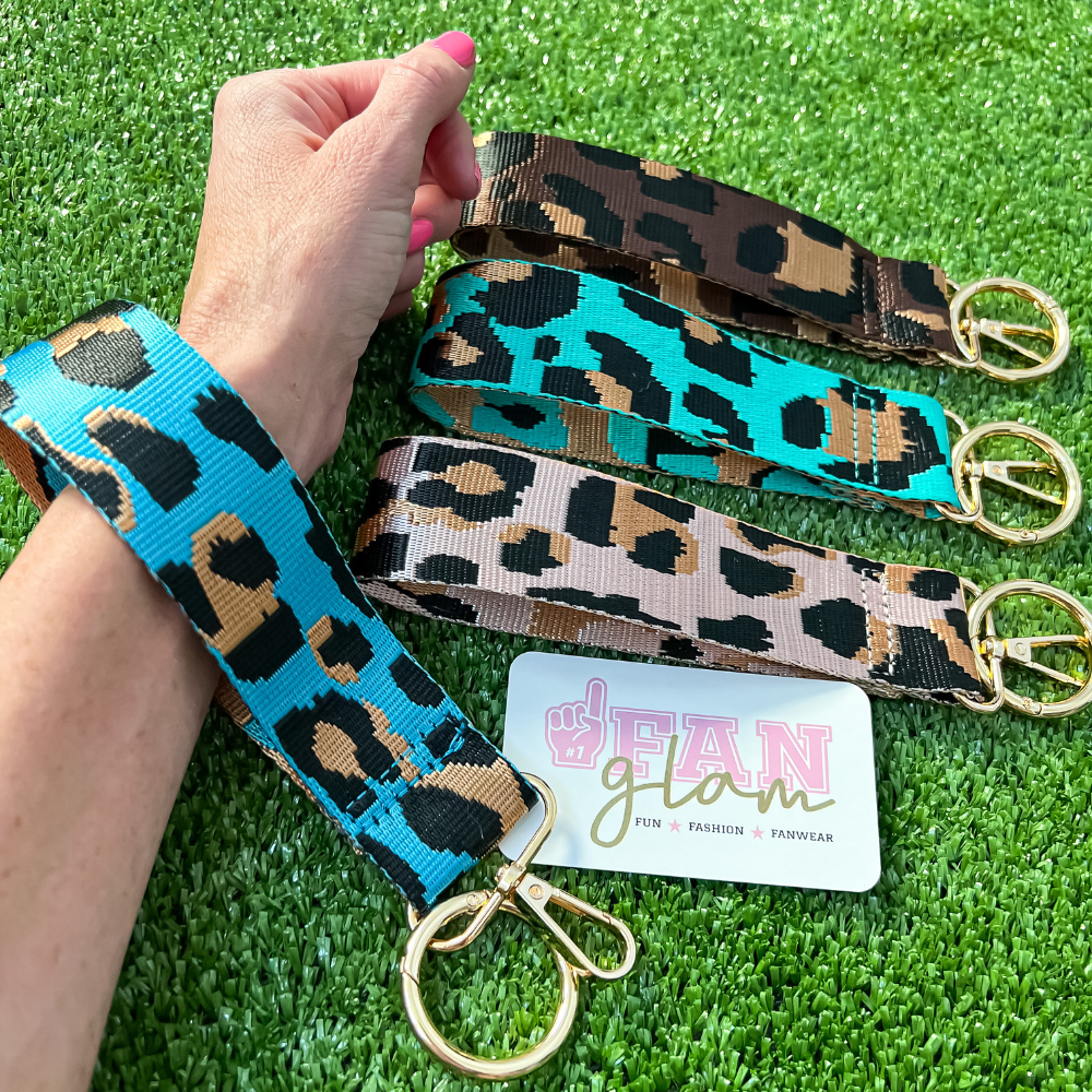Leopard wristlet hot sale