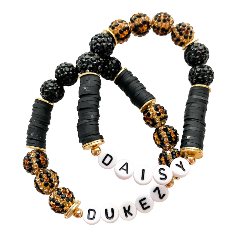 Amazon.com: Mi Amore Black adjustable strap bracelet with black shamballa  bead and rhinestone accents 48B9275: Clothing, Shoes & Jewelry