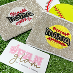 Hey Batter Batter... Show your love for the game when accessorizing your Game Day look with this one-of-a-kind rhinestone Mama Bling SoftBall and Baseball beaded coin bag!   The perfect accessory to coordinate with your ball park ensemble.