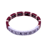 OU College Stacks -The University of Oklahoma Bracelets
