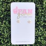 The perfect everyday stud earrings you'll keep in constant rotation or perhaps never take off. Our gold mini Star Stud earrings are designed to integrate into anyone's style or gameday look. 