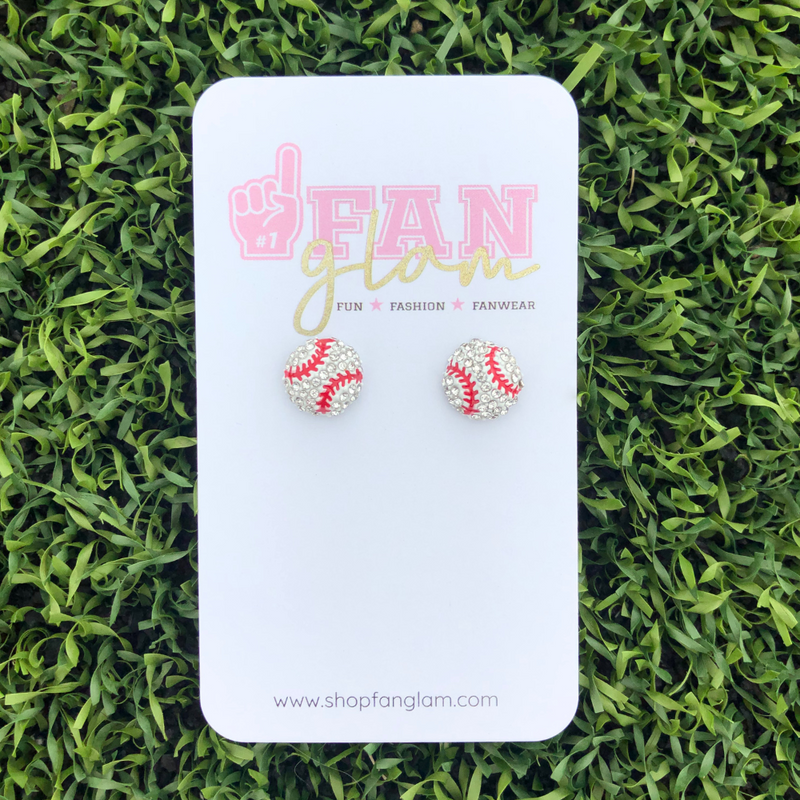 Sporty and chic our Mini Sports Ball Pave Collection is our NEW GameDay favorite!    Available in six different sport options, Football, Basketball, Soccer, Volleyball, Baseball and Softball you'll be glam in the stands for each of your player's favorite teams!  Collect all 6!