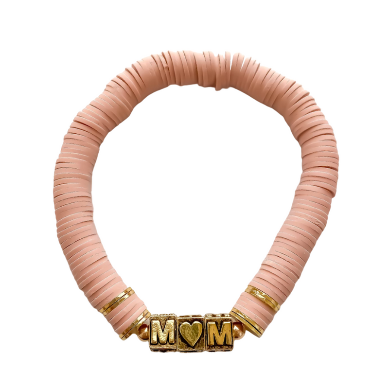 Mom...  Mommy...  Mama...  You've heard it all, but now you can show off your chic MOM status in style!  Just choose your favorite color or color combo to custom create your very own unique MOM block letter bracelet.  