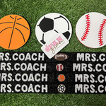 We all know home is where the heart is.  But for some, home is where sports take them.  For all the coach's wives that support their families both on and off the field our Mrs. Coach sports ball bag strap was designed with you in mind.  