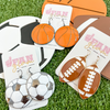 Show your love for the game when accessorizing your Game Day look with our sporty + chic enamel dangle sports ball earrings.    Available in seven sports ball options:  Basketball, Football, Soccer, Tennis, Volleyball, Baseball and Softball.