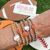 Our Sports Ball Charm beaded bracelets are a perfect addition to your GameDay Stack.  Simple and chic you can mix and match all three sports balls for the perfect layering stack.  A great everyday go to!