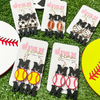Sporty, Chic + A Proud Mom In-between!  Our Sports Ball Mom Dangles Will have You Ready For Game Time! S  Available in five different sports balls, they are easy to mix and match and to wear to all your favorite teams games!