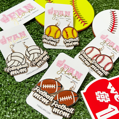 Creative Wooden Lightning Sports Earrings Football Baseball Firefly Charm  Pendant Studs For Sports Fans Perfect Gift From Dave_store, $1.43