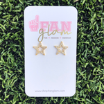 A Star is Born... Be the star of the game when sporting our Star Studded earrings.  Designed to integrate and compliment all your game day looks.