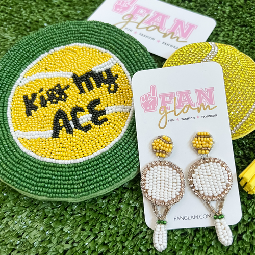 Game, Set, Match!  Let Us Serve You Up The Best Court Side Glam, because we LOVE That Our Tennis Beaded Dangles Are A Sure Ace.